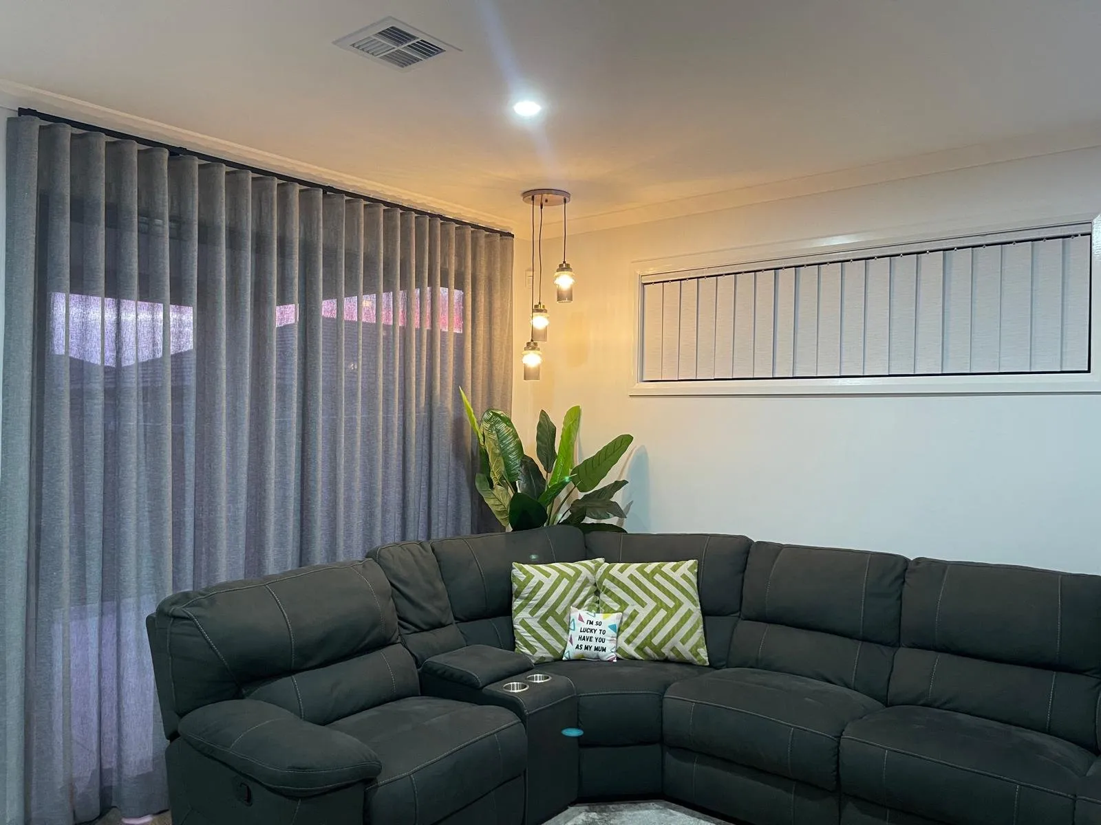 Curtains installed by Galaxy Blinds