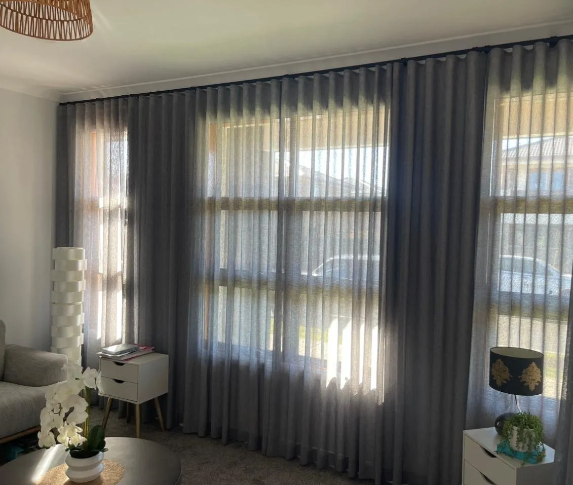Curtains installed by Galaxy Blinds