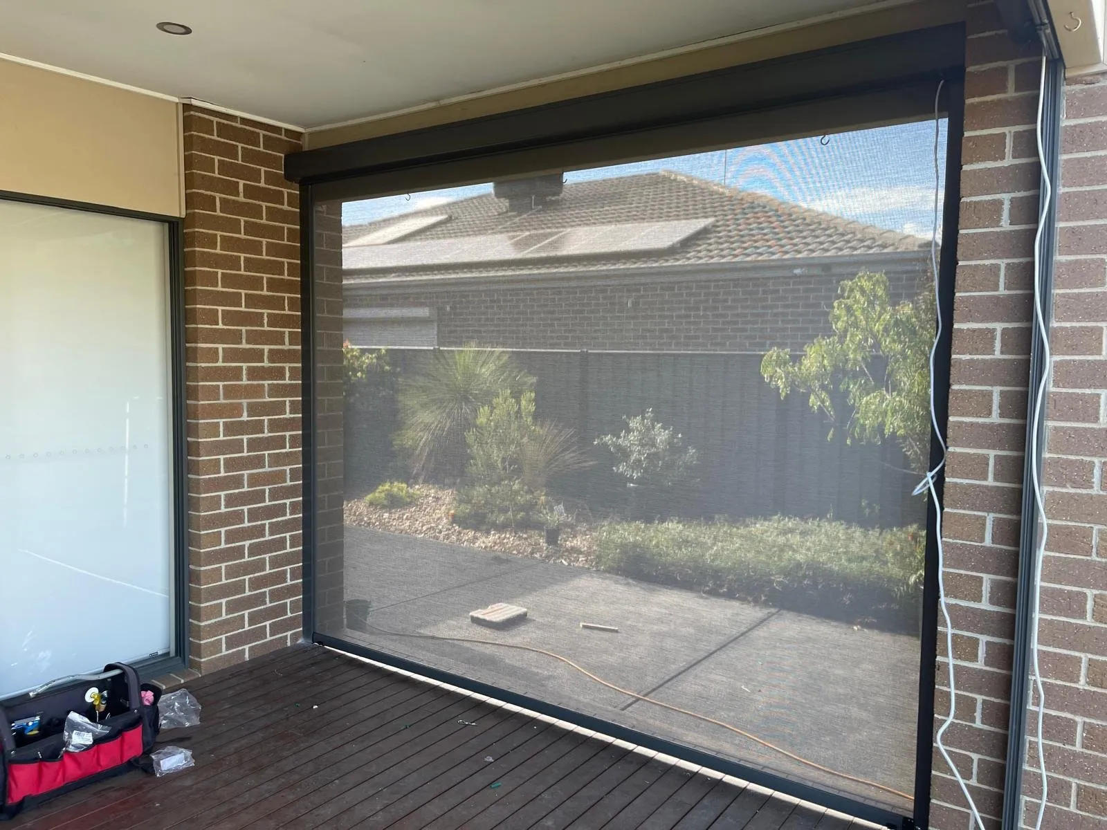 Outdoor blinds installed by Galaxy Blinds
