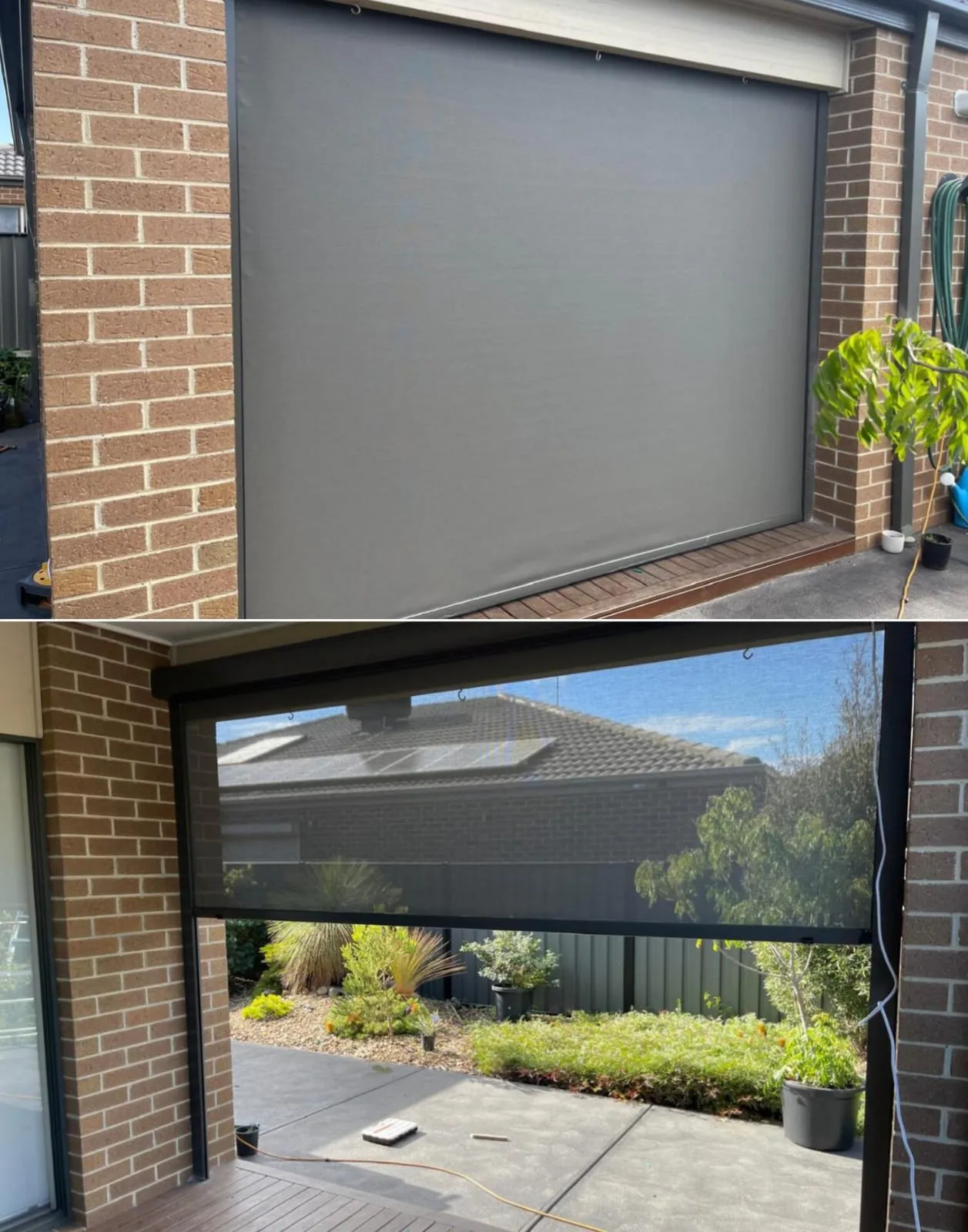 Outdoor blinds installed by Galaxy Blinds, project photo 4